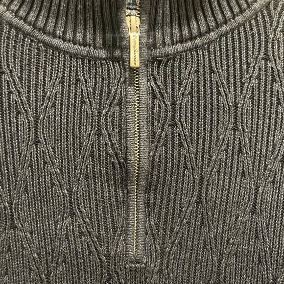 Tommy Bahama Mockneck Quarter Zip Sweater Size XXL - Picture 4 of 6